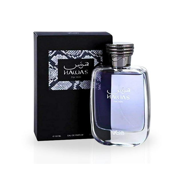 Perfume Hawas para hombre Eau de Parfum, 100 ml (3.4 fl.oz), color árabe