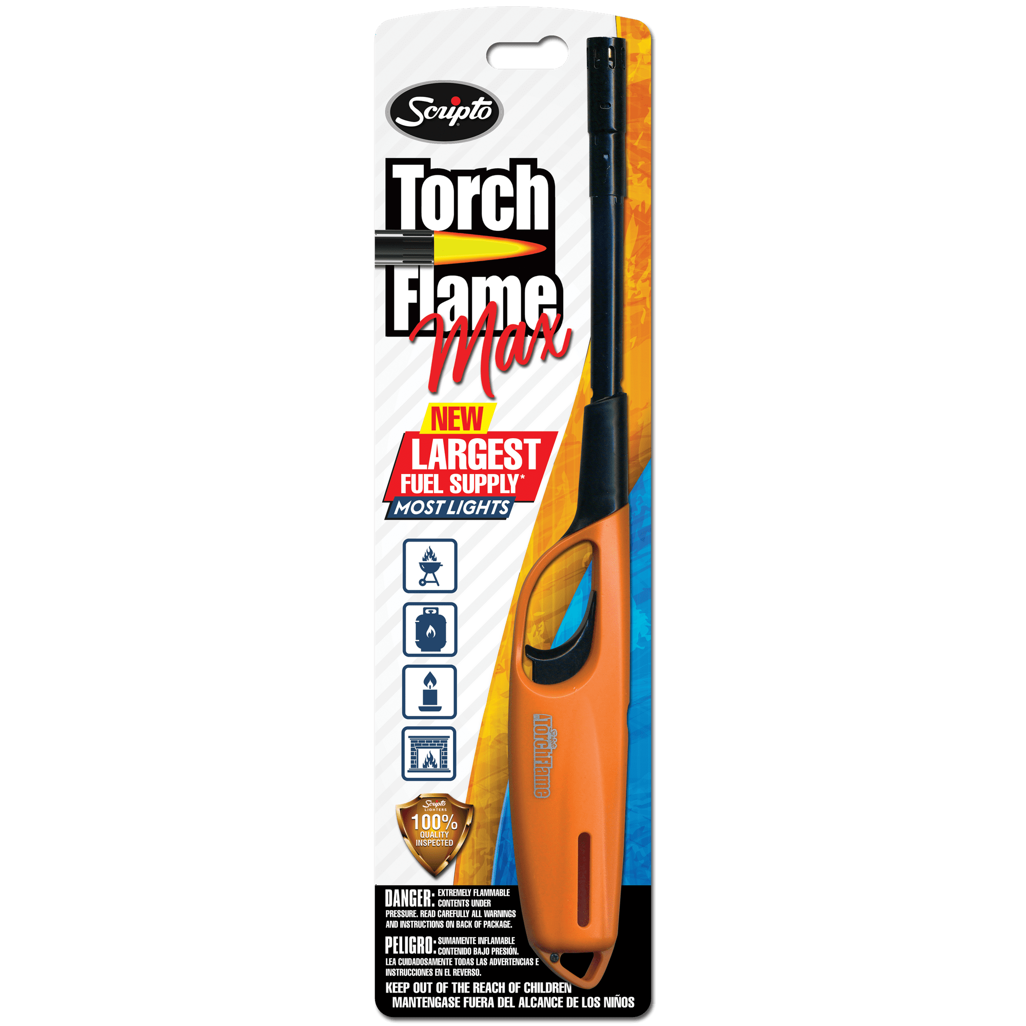 Scripto Torch Flame MAX Wind Resistant Lighter, 1 Pack