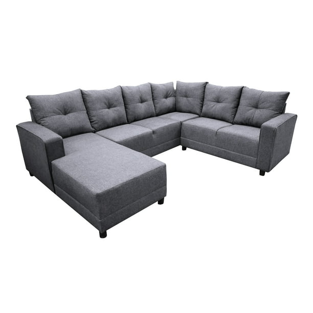 Sala Esquinera en U El Bazar Store Hera Gris Plata 160x275x215 cm