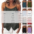 thumbnail image 3 of Hinvhai Camisole à Bretelles Spaghetti en Lin pour Femme Sans Manches Coupe Ample Rouge P(S), 3 of 8
