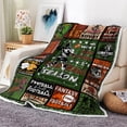 thumbnail image 3 of Football Blanket, American Football Gifts for Boys Men Girls Sports Flannel Throw Blanket, Gifts for Football Coach Players/Lovers Cozy Blanket for Bed Couch Travel Outdoor 60X90 inch, 3 of 4