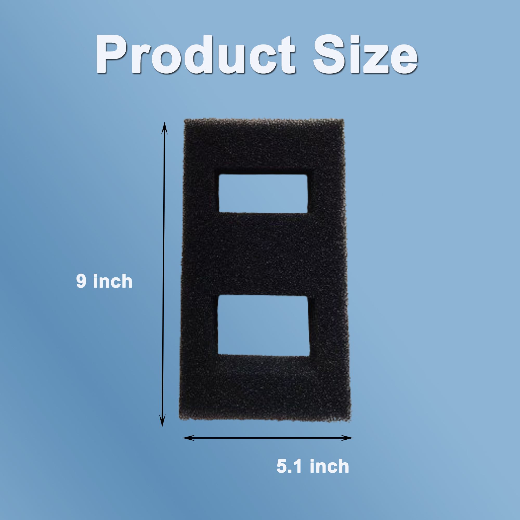 Qzbhct 6 Pcs Foam Filter Pads for Fluval SPEC Aquarium Bio Sponge Replacement Fish Tank Aquarium