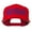 Red, variant on Chicago Embroidered Flat Bill Cap - Natural Black OSFM
