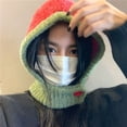 thumbnail image 4 of Outdoor Ski Fashion Ear Protection Pilling Resistant Windproof Autumn Headgear Bib Hat Earflaps Scarf Hat Knitted Hat Bomber Cap Beanie B, 4 of 8