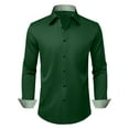 thumbnail image 4 of HAOMEILI Men's Pattern Dress Shirt Long Sleeve Casual Button Down Formal Shirts, 4 of 9