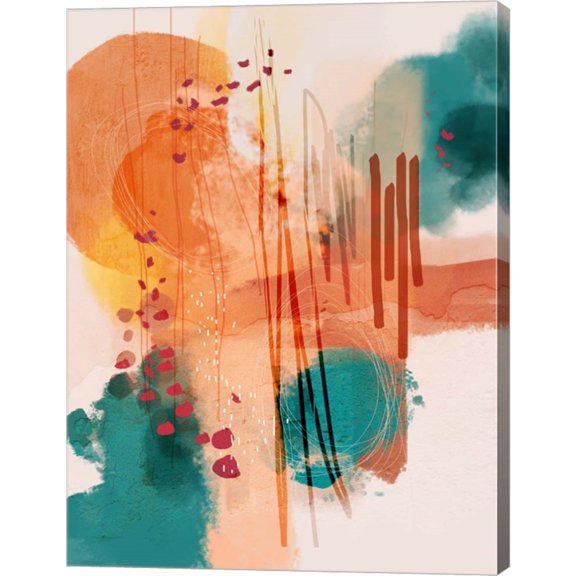 Great Art Now Sunset Moon 01 by Ishita Banerjee, Canvas Wall Art, 21W x 28H