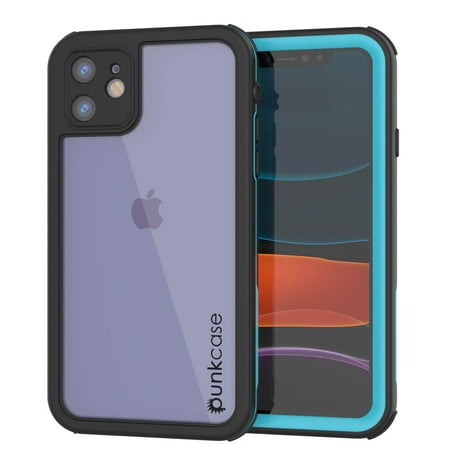 iPhone 8+ Plus Waterproof IP68 Case, Punkcase [Blue] [Rapture Series] W/Built in Screen Protector