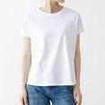 thumbnail image 4 of ameIAEA Short Sleeve Workout Tops for Women Crewneck Solid Color Basic Tees Summer Yoga Running Shirts, 4 of 5