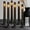 Gray, variant on HIDAWN 6Pack Flameless Taper Candles with Remote Timer, LED Candlesticks with Holders, Fake Electric Battery Operated Dripless 3D Flickering Flame Window Candles,9.57Inch,Clear