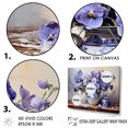 thumbnail image 3 of Designart "Still Life With Purple Pansies" Pansies Floater Framed Canvas Art Print, 3 of 5