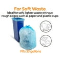 thumbnail image 3 of Staples Coastwide Professional 33 Gallon Recycling Bags High Density 14 Mic. Blue 250 Bags/Box, 3 of 7