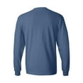 thumbnail image 4 of Hanes Men’s Beefy-T Long Sleeve T-Shirt, Crew Neck, Durable Pre-Shrunk Cotton Tee, Denim Blue, XL, 4 of 4