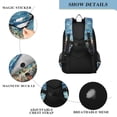 thumbnail image 4 of FORMRS School Backpack 17" Student Travel Bag with Laptop Compartment, Crystal Moon, 4 of 7