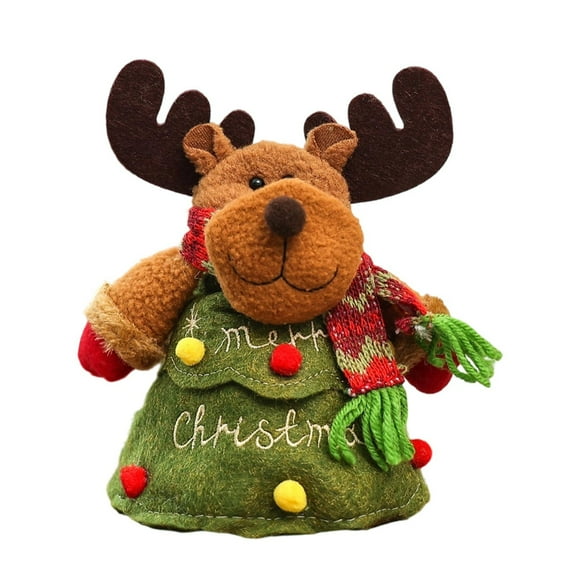 XINGXIANG Reusable Christmas Storage Bags - Santa & Reindeer Fabric Gift Bags for Candy, Cookies, Party Favors, Holiday Organization & Decor(Reindeer)