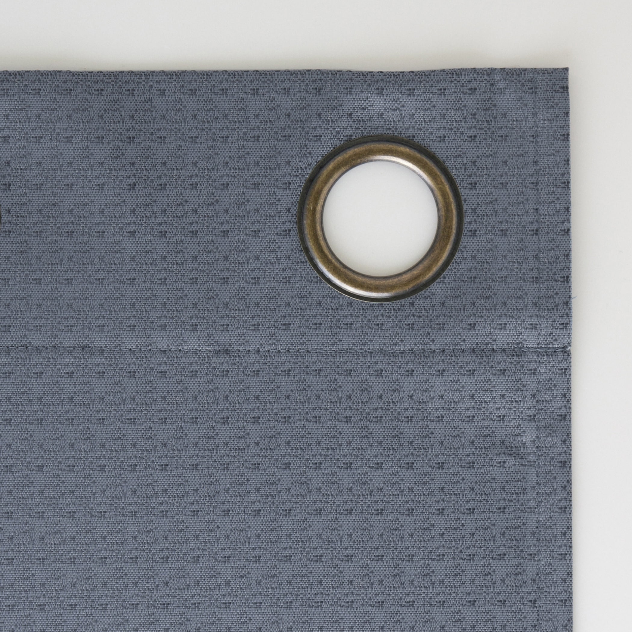 Sun Zero Bryant 2-Piece Textured Thermal Insulated 100% Blackout  Grommet Top Curtain Panel, Denim Blue, 37”W x 108"L
