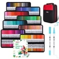 thumbnail image 1 of Juego de rotuladores Marking Pen ZSCM, 160 colores, punta doble, 1 of 7
