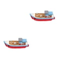 thumbnail image 6 of unbranded 2pcs Miniature Resin Boat Figurine Mini Boat Model Beach Theme Mini Boat Figure Home Decor, 6 of 8