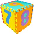 10Piece Foam Floor Number Puzzle Mat for Kids, Multicolor