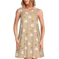thumbnail image 1 of Fotbe Egg and Avocado Vestido de Verano sin Mangas para Mujer – Vestido Midi Línea A, Estilo Camiseta Floral, Vestido Playero Casual y Fluido, 1 of 7