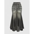 thumbnail image 5 of Skirt With Fish Tail Hem Blue-2, 5 of 12