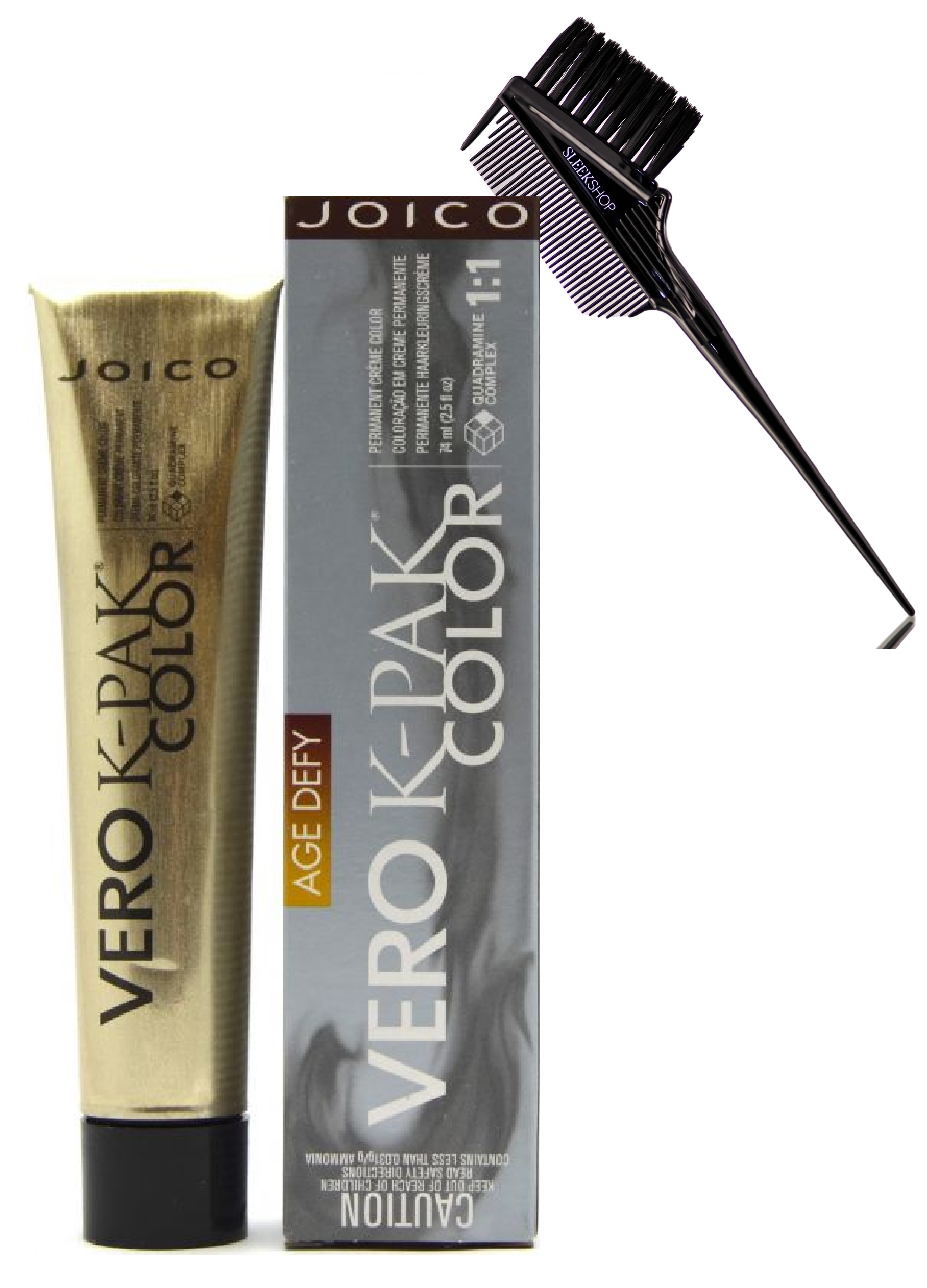 Red Controller - Age Defy , JOICO Vero K-PAK Color Permanent Cream Hair Color Dye, K-Pack Haircolor - Pack of 1 w/ Sleek 3-in-1 Brush Comb - image 1 of 1
