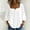 White, variant on Only Moment Womens Tops 3/4 Sleeve Square Neck Jute Buttons Blouses Business Casual Outfits Loose Fit Sky Blue,XL