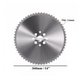 2pcs 14 Inch Circular Saw Blades with 1-3/5