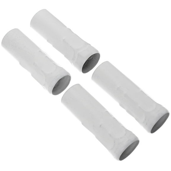 BESTOYARD 4pcs White Metal Candle Lamp Sleeve E12 to E26 Adapter Chandelier Socket Replacement Parts Porcelain Light Base Fits Most Chandeliers