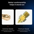 thumbnail image 2 of Creality Brass Nozzle Kit High Hardness 300℃ Temperature Resistance Smooth Inner Wall Applicable to most, 2 of 6