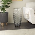 thumbnail image 2 of DecMode 24" Handmade Ombre Black Glass Vase, 2 of 10