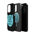 thumbnail image 2 of DistinctInk Tough Case for Apple iPhone 15 PRO (6.1" Screen), Compatible with MagSafe Charging - Cat Population is My Best Friend, 2 of 6