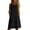 Black, variant on Women Sleeveless Casual Dress V-Neck Lightweight - Blend Summer Everyday Outfit Solid Color Breathable Comfortable Relaxed Fit Effortless Chic Gown Blue XL