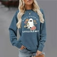 thumbnail image 4 of Who's Afraid Of Little Old Me Halloween Ghost Sweatshirts for Women Long Sleeve Crewneck Cute Ghost Graphic Pullover Tops, 4 of 5