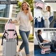 thumbnail image 6 of JIALIOU 14" Laptop Backpack Waterproof Airline Approved Stylish Casual Daypack for Travel Business College Work, Pink Striped, 6 of 8