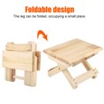 thumbnail image 4 of Square Bench, 7.5 X 9.4 X 7 Inch Sturdy Table Legs Wood Square Bench, For Outdoor Fishing Household, 4 of 8