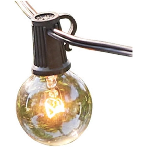Globe Electric 241478 25 ft. 5W G40 Monaco Collection Incandescent String Light Set, 25 Light
