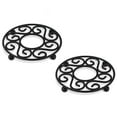 thumbnail image 1 of Spectrum Diversified Sonata Scroll Trivet Steel Pot Holder , Set Of 2, 1 of 2