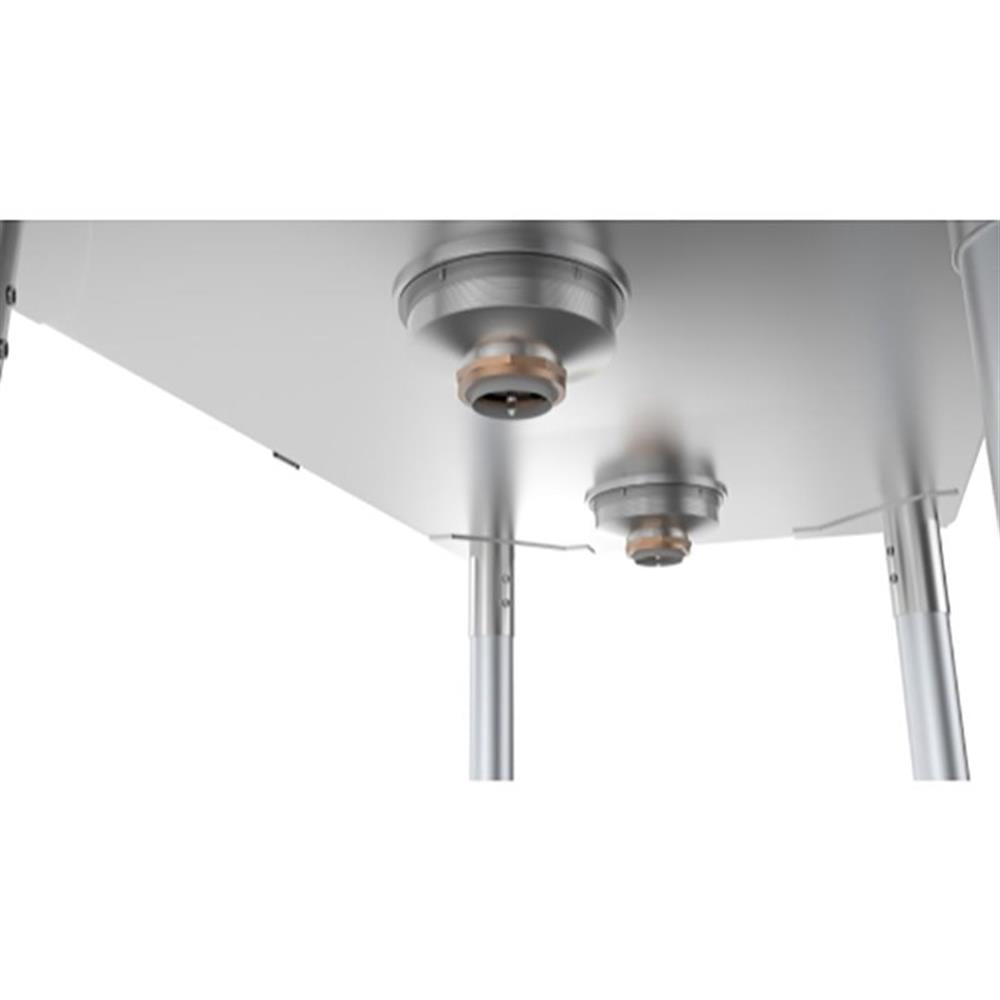 Pemberly Row Silver 12x16x10 Right Stainless Steel Kitchen Prep & Utility Sink
