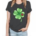 thumbnail image 1 of QIPOPIQ T-Shirts à Manches Courtes pour Femmes Col Rond T-Shirts de la Saint-Patrick Tunique Col Rond Shamrock T-Shirt Vert Chemise St Patricks T-Shirts Jour Élastiques Confortables Unis T-Shirts de Vacances Graphiques Offres, 1 of 3