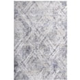 thumbnail image 2 of Geometric Blue/Grey Rug | Synthetic Fiber, No Shedding for Entryway and Eat-in Kitchen, 2 of 2