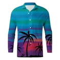 thumbnail image 3 of Camisas De CompresióN Para Hombre Hombres Casual Manga larga Invierno Casual Impreso Camisas Top Blusa Camisas (Blue, XL), 3 of 5