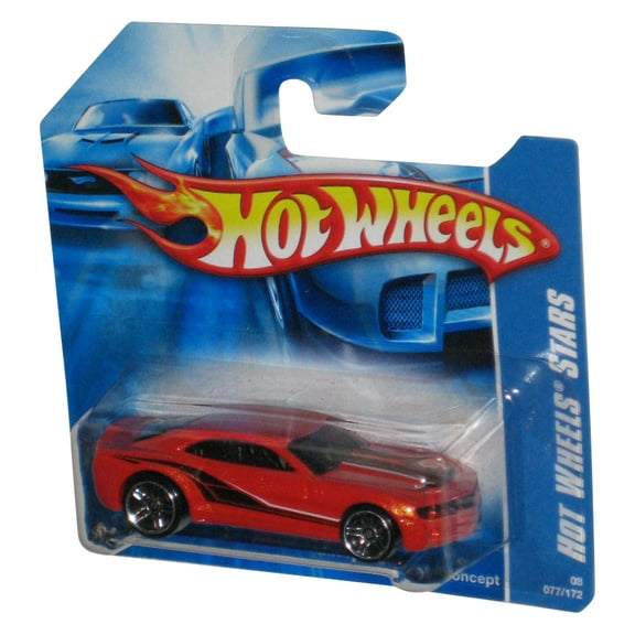 Hot Wheels Stars (2007) Orange Chevy Camaro Concept Toy Car 077/172 - (Short Card)