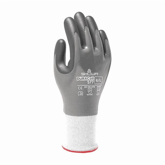 Showa PR,Coated Gloves,Gray,L 577L-08