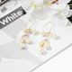 thumbnail image 4 of Pendientes colgantes de joyería con decoración de perlas artificiales de lujo para mujer, 4 of 8