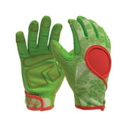 Digz 7503261 Womens Signature Synthetic Leather Gardening Gloves - Green  Medium