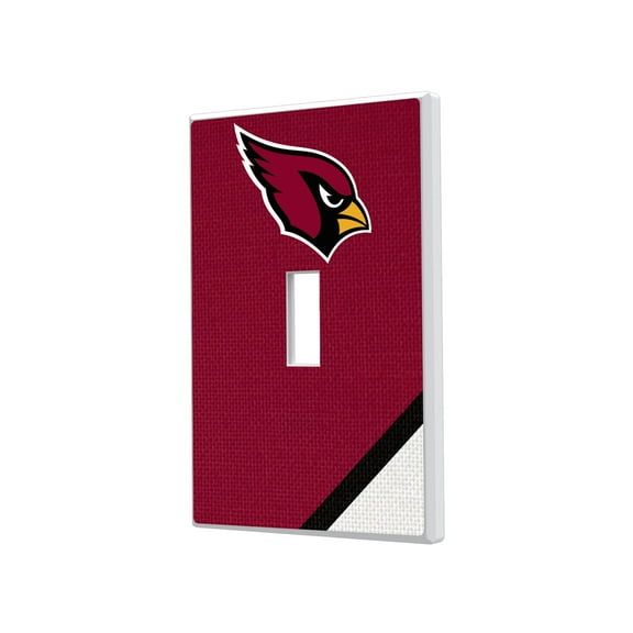 Arizona Cardinals Diagonal Stripe Single Toggle Light Switch Plate