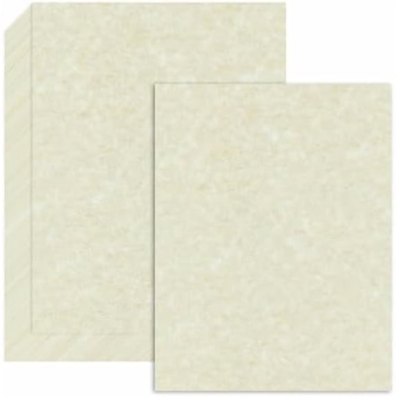 120 Sheets Parchment Paper for Certificates, 8.5" x 11", 100 GSM Double-Sided Stationery Paper for Resumes & Diplomas, Printer-Friendly (Ivory)