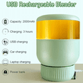 thumbnail image 4 of Licuadora Portátil de Gran Capacidad, Exprimidor Inalámbrico, Vaso Pequeño | Asa Integrada | Pajitas y Funda de Viaje | Apta para Lavavajillas | Capacidad de 500 Ml | Mezcla En 40 Segundos | 10 Cuchi, 4 of 6