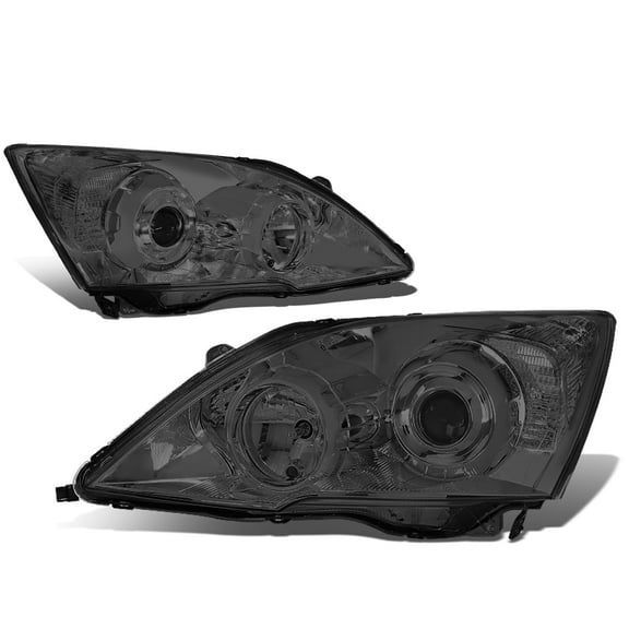 DNA Motoring For 2007-2011 Honda CRV JDM Smoked Clear Projector Headlight Pair Replacement