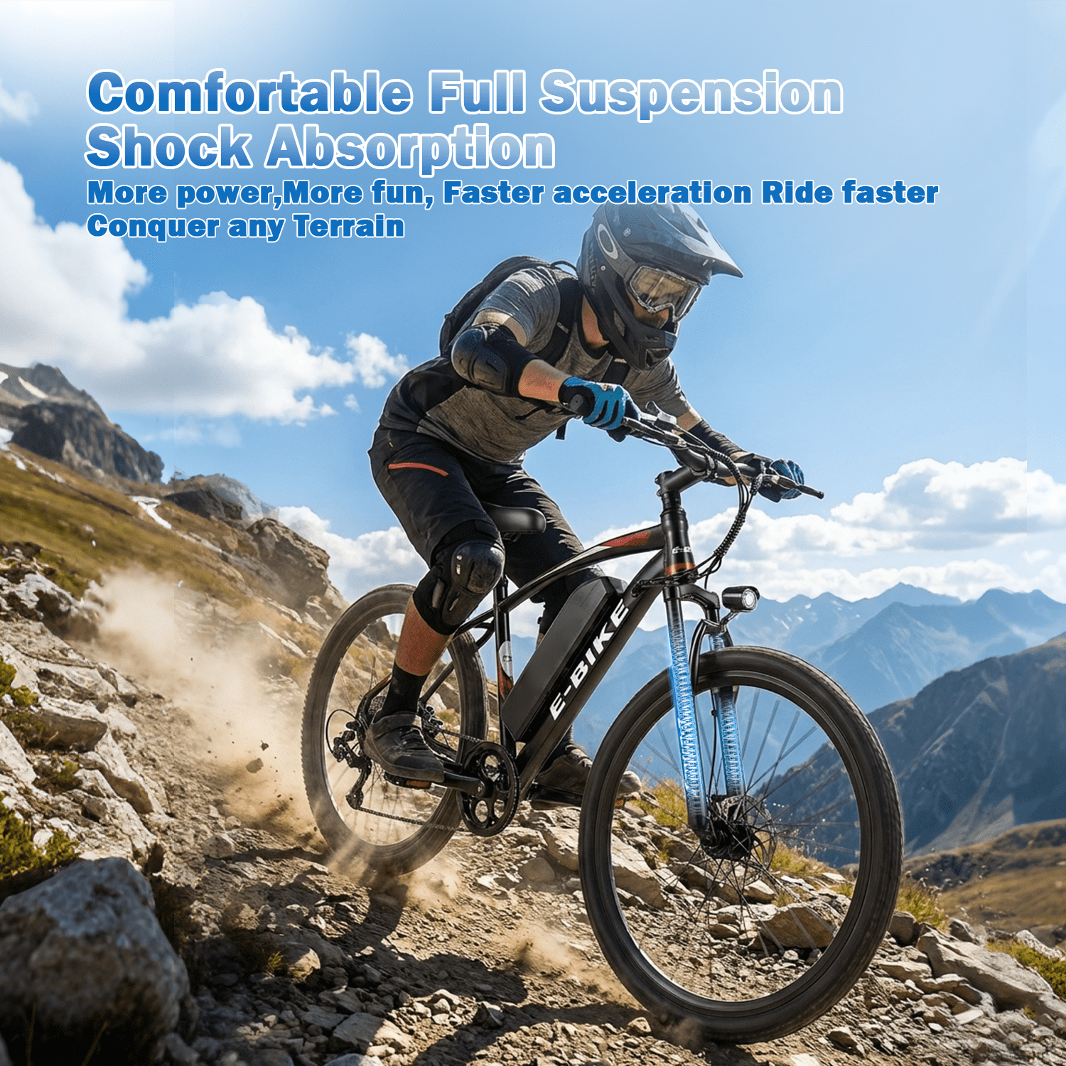 BroPath Electric Bike for Adults,26”Electric Mountain Bike,576WH Removable Battery& LCD Display, 25MPH,750W High Motor,Multi-Shock Absorption,7-Speed,Commuting E Bikes,UL2849